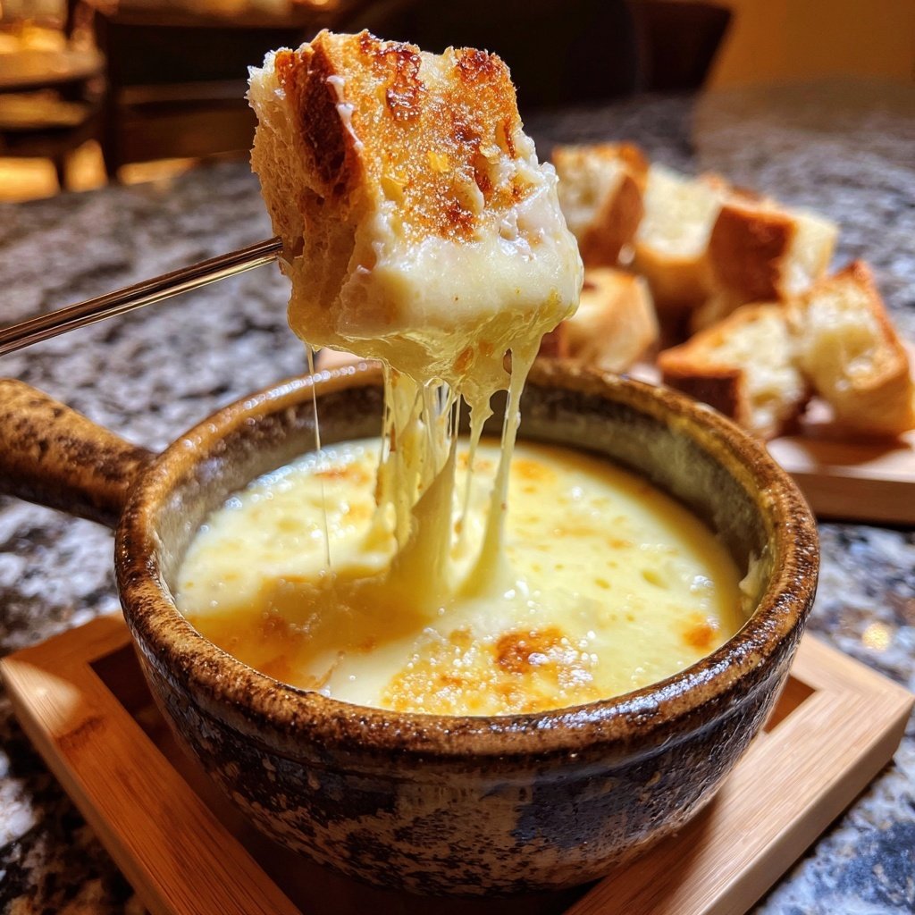 Fondue with Fontina Cheese
