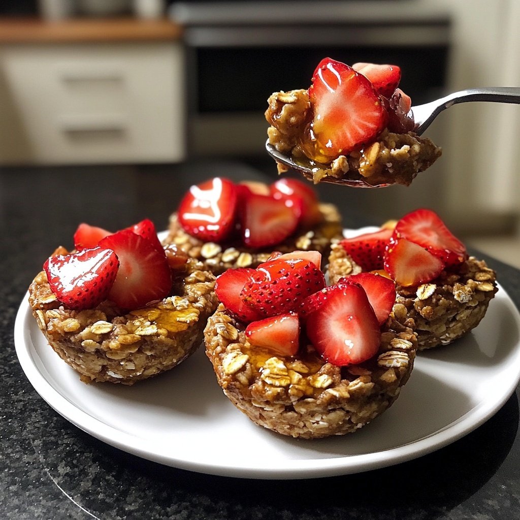 Valentines Snacks Strawberry Oat Cups