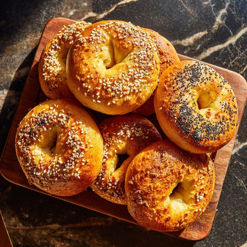 Soft Bagels Made With Greek Yogurt