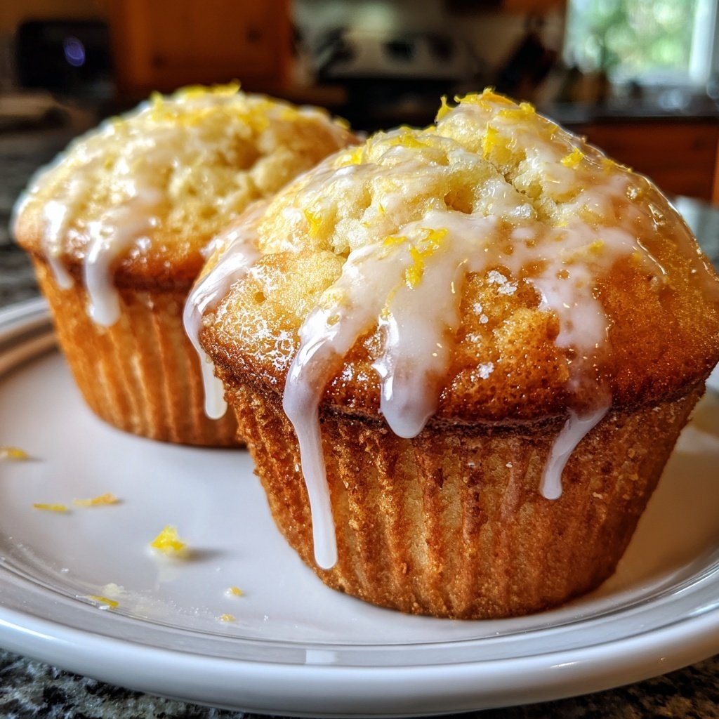 Limoncello Lemon Muffins