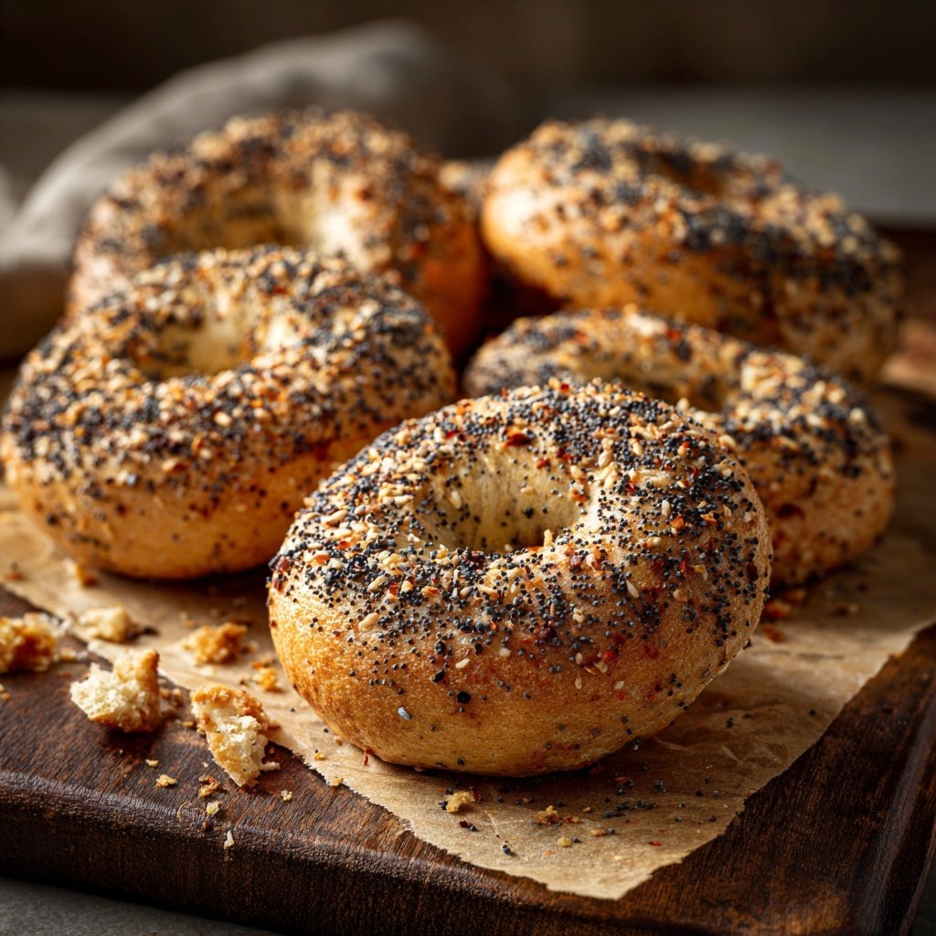 Protein Bagels With Poppy Seeds