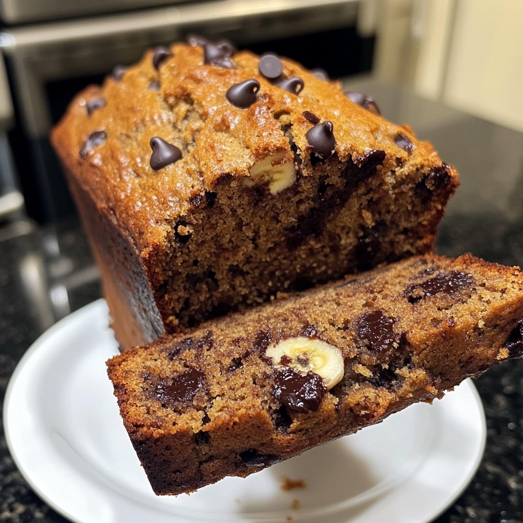 Banana Bread with Chocolate Chips Recipe