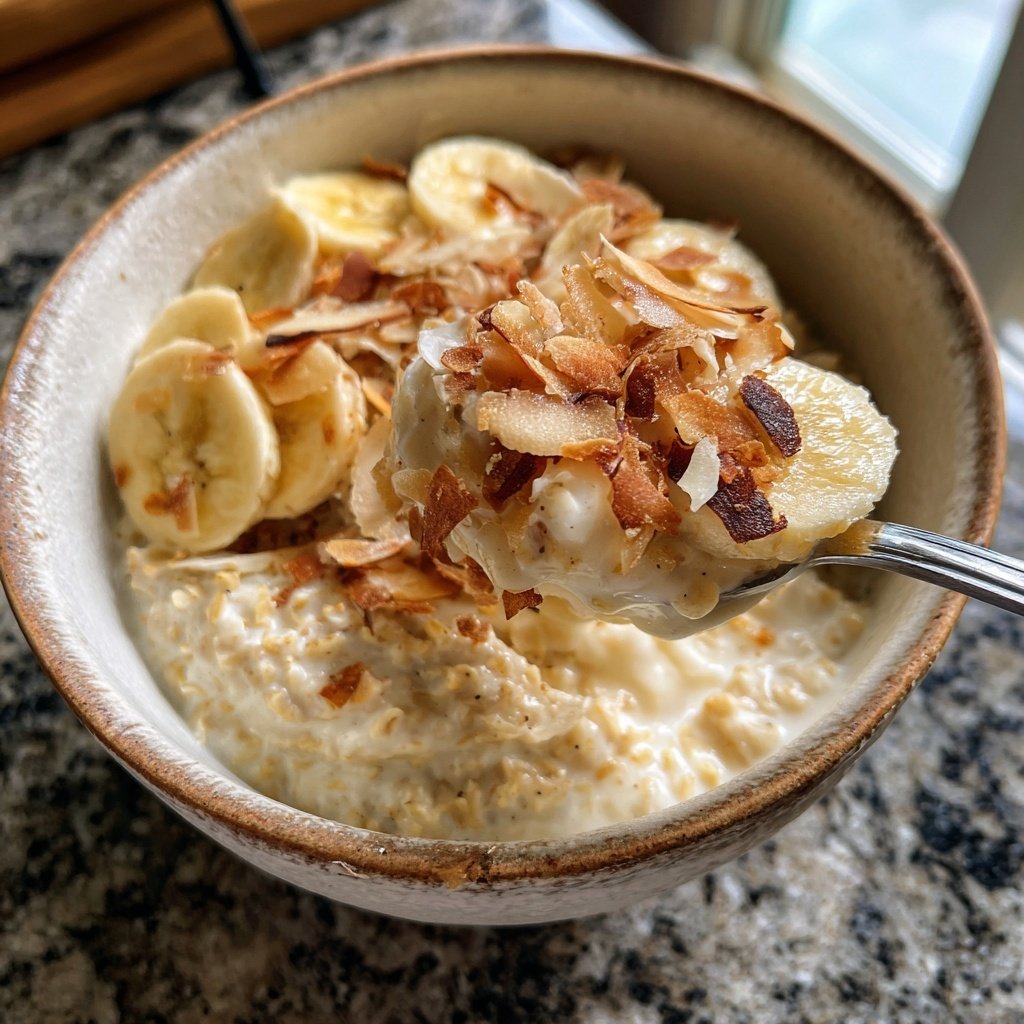 Coconut Vanilla Breakfast Oats