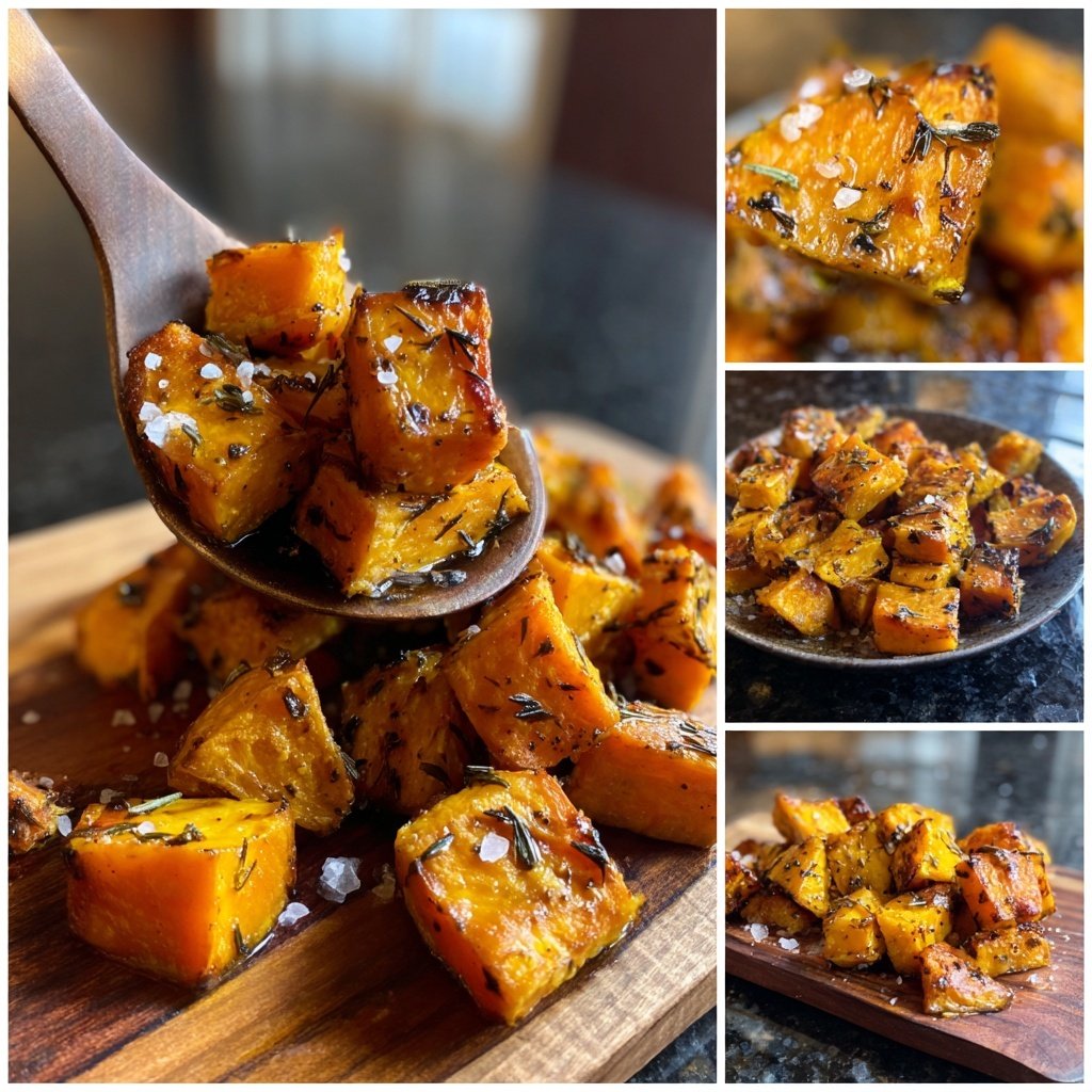 Roasted Sweet Potato Cubes