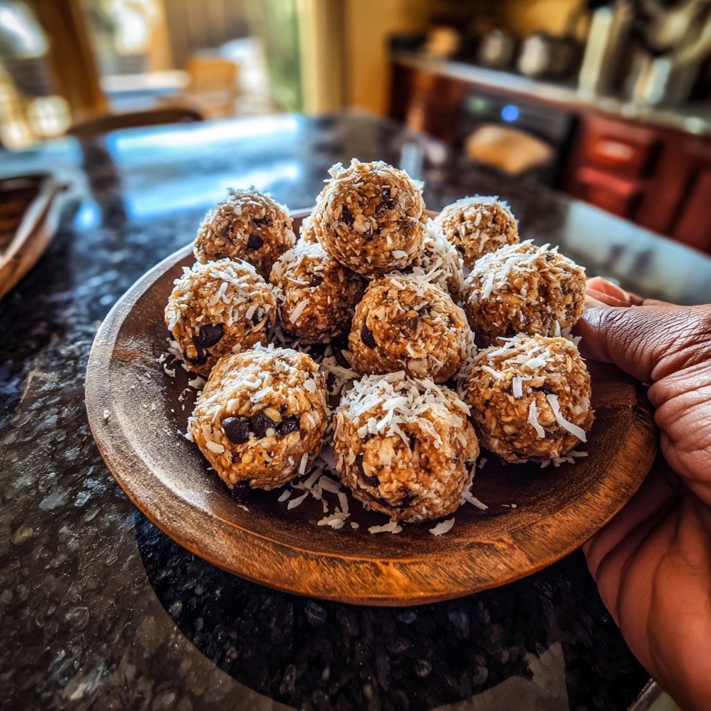 Healthy Coconut Oat Snack Balls