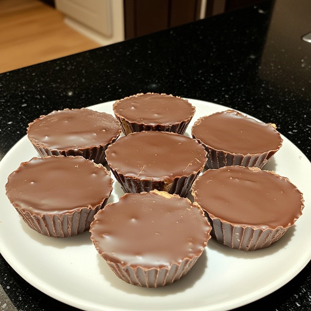 Homemade Peanut Butter Cups with Dark Cocoa