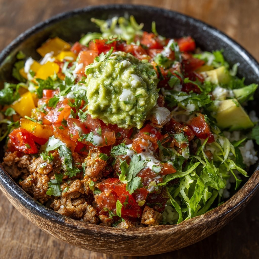 Ground Turkey Taco Bowl