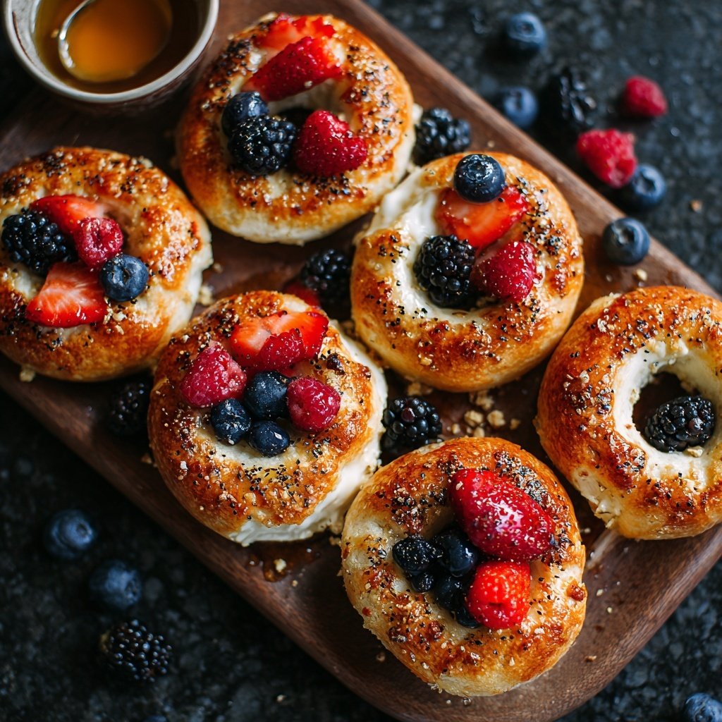 Soft Greek Yogurt Breakfast Bagels